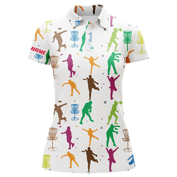Custom Colorful Disc Golfers Seamless Womens Disc Golf Polos Custom Women Disc Golf Tops Golf Gifts