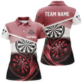 Custom Personalized Red Black Darts Polo Shirt Custom Cool Darts Shirt For Women Team Jersey