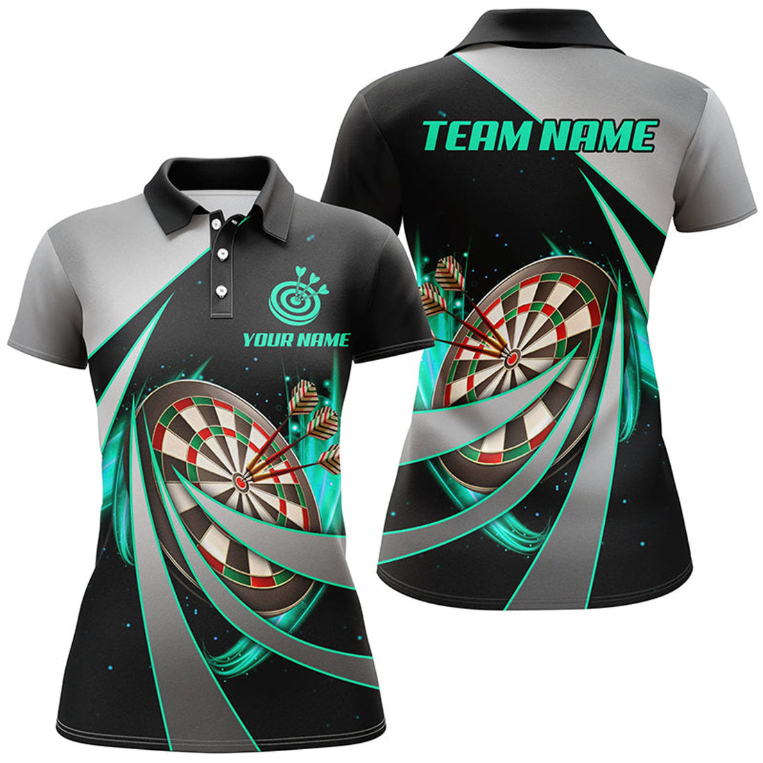 Custom Sports Style Personalized Women Darts Polo Shirt Custom Dart Shirts For Women Dart Jerseys