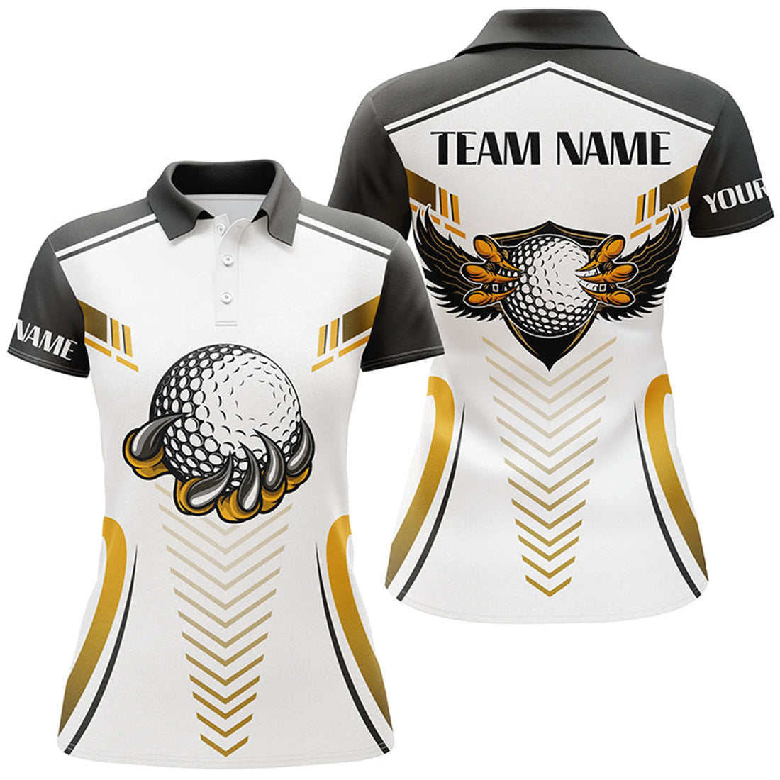 Custom Eagle Golf Ball Customized Womens Polo Shirts Team Golf Shirts For Women Best Golfing Gifts