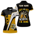 Custom Darts And Beer That's Why Im Here Darts Polo Shirt Custom Beer Dart Jerseys For Women
