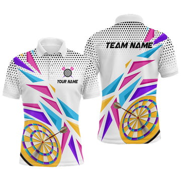 Custom Sports Style Colorful Mens Darts Polo Shirt Custom Darts Shirt For Men Dart Team Jerseys