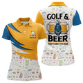 Custom Golf & Beer That's Why I'm Here Golf Icons Seamless Polo Shirts Cool Golf Shirts For Women