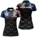 Custom Personalized Smoke Texas Flag Dart Polo Shirts, Custom Patriotic Darts Shirts For Women Dart Jerseys