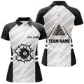 Custom Personalized Sport Billiard 8 Ball 3D Polo Shirts For Women, Custom Billiard 8 Ball Pool Team Jerseys