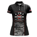 Custom Personalized American Flag Camouflage Archery Polo Shirts For Women, Custom Name Archery Jerseys