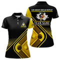 Custom Billiards Aim Shoot Swear Repeat Custom Name Billiard Polo Shirts For Women, 9 Ball Team Shirts