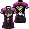 Custom Billiard Jerseys For Women, Personalized Billiard Balls Team Polo Shirts For Pool Player