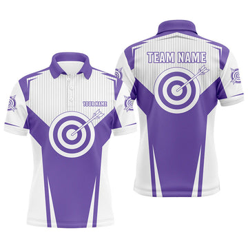 Custom Purple Archery Jerseys Polo Shirts For Men Custom Team Name Archery Uniform Jerseys Shirts
