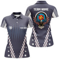 Custom Personalized Eagle American Archery Target Polo Shirts For Women Custom US Archery Jerseys Shirts