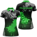 Custom Personalized Grunge Paint Darts Polo & Shirts For Women, Best Darts Shirts Team Jersey |Green