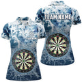 Custom Personalized Darts Board In Water 3D Printed Women Darts Polo Shirts Custom Darts Team Jersey
