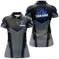 Custom Billiard Jerseys For Women Custom Polo Billiard Shirts, Team Pooler Short Sleeve|Blue