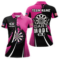 Custom Personalized Pink Dart Mode On Women Darts Polo Shirts Custom Unique Mother's Day Darts Gifts
