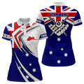 Custom Personalized Billiard Balls Australia Flag Women Polo Shirts Custom Patriotic Billiard Player Outfit