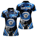 Custom 10 Ball Pool Billiard Jerseys For Women Custom Billiard Polo Shirts Team League Billiard Shirts