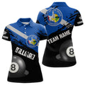 Custom Personalized Grunge Las Vegas Flag 8 Ball Billiard Shirts For Women Custom Patriotic Billiard Jerseys
