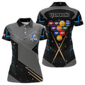 Custom Personalized 10 Ball Pool Billiard Polo Shirts For Women Custom 10 Ball Billiards Attire Jerseys