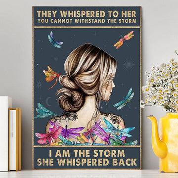 I Am The Storm Wall Art Canvas 3 - Encouragement Gifts For Women
