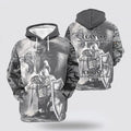 FUNSTUFFPRINT 3D I Can Do All Things Through Christ The Warrior Of Christ Lion 3D Hoodie and Zip Hoodie