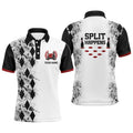 Custom Split Happens Personalized Bowling Shirt for Men League Bowling Jersey with Name Men Polo Shirt