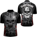 Custom Personalized Skull Bowling Shirt for Men Custom Team's Name Bowling Jersey Shirt, Skull Bowling Jersey