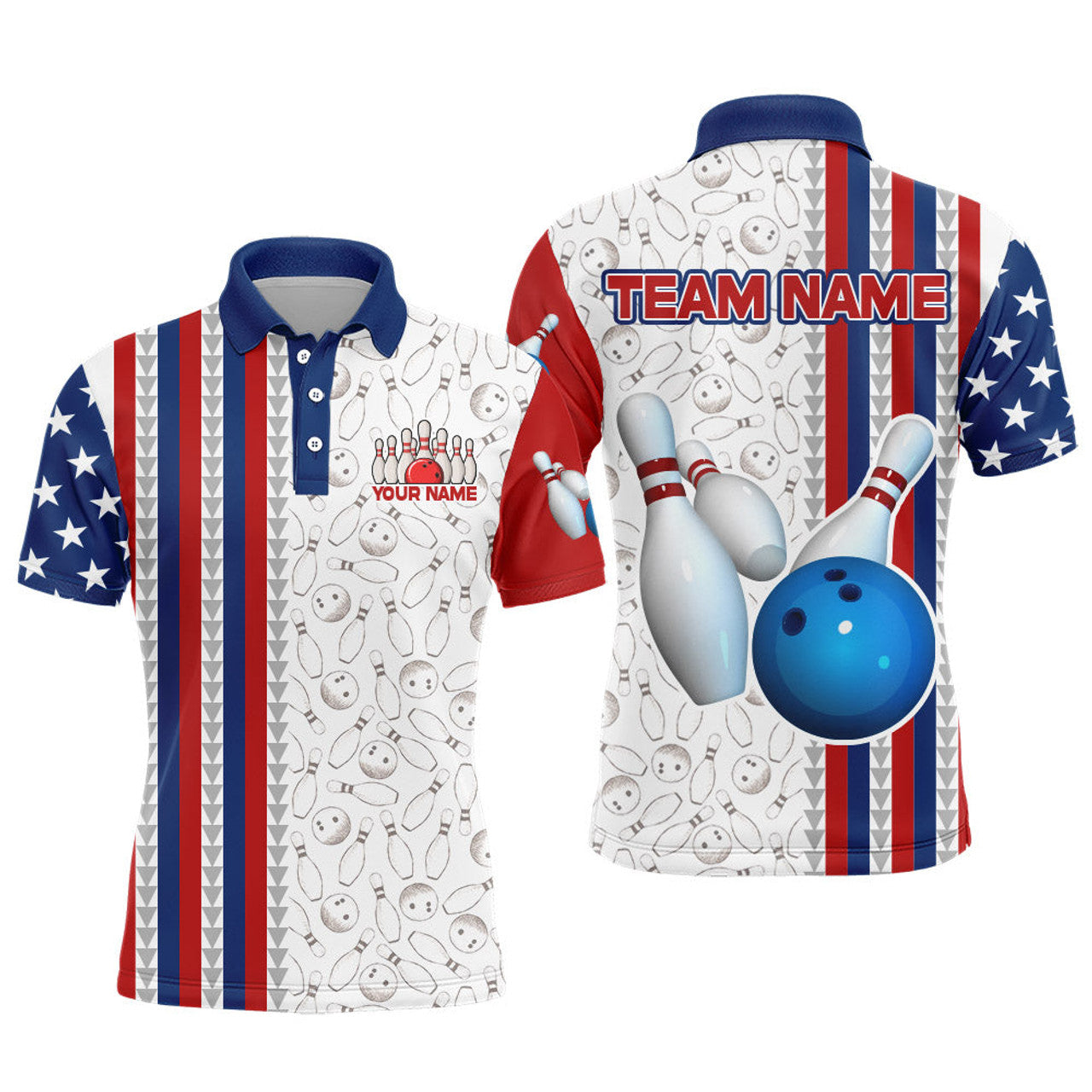 Custom Bowling Shirt for Men Bowling Jersey, Bowling Team League Polo Shirt