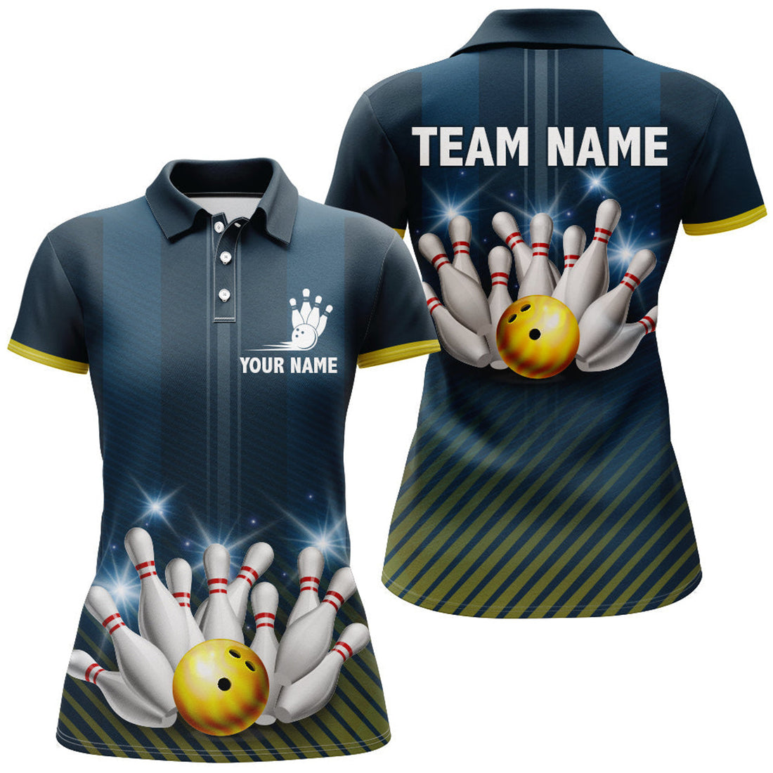 Custom Personalized Bowling Shirt for Women Custom Bowling Jersey Bowling Team League Polo