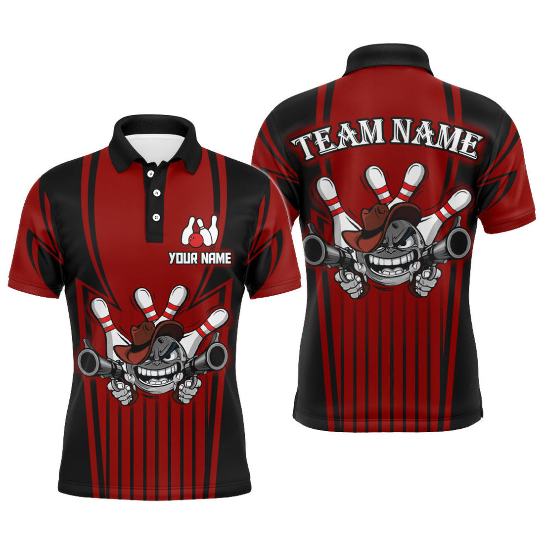 Custom Bowling Shirt For Men Bowling Jersey Bowling Team League Polo Shirt