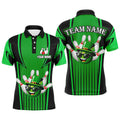 Custom Bowling Patrick Day Shirt For Men Lucky Polo Bowling Jersey