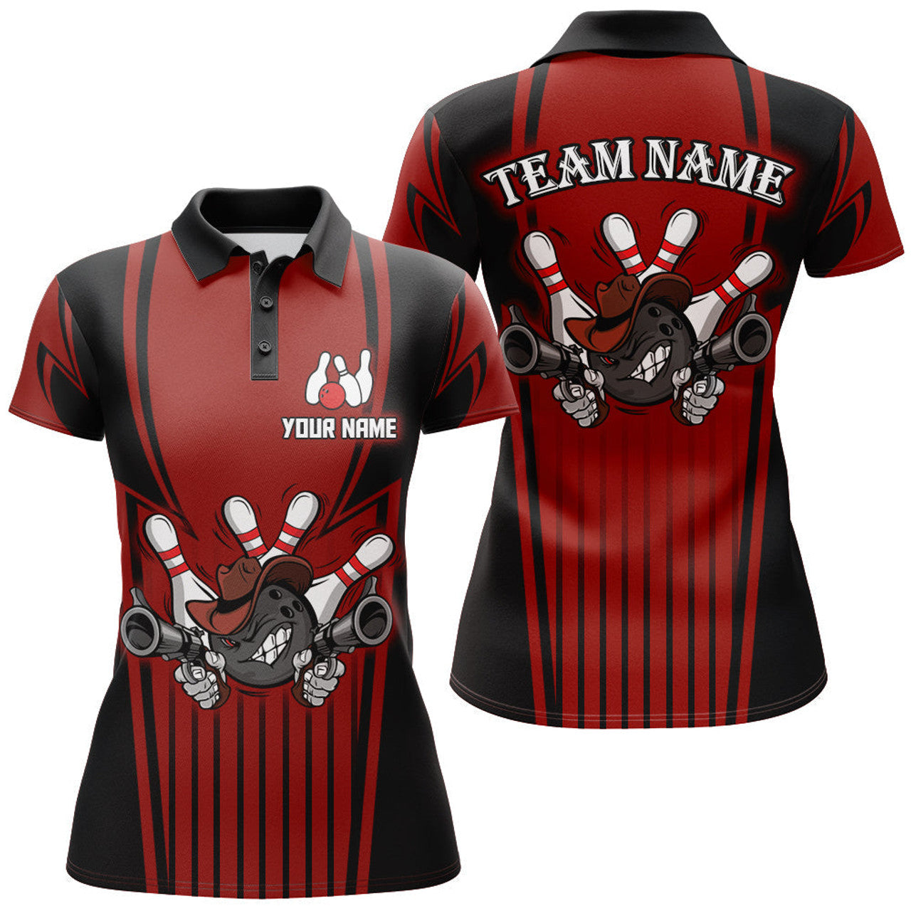 Custom Bowling Shirt for Women Bowling Jersey Bowling Team League Polo Shirt