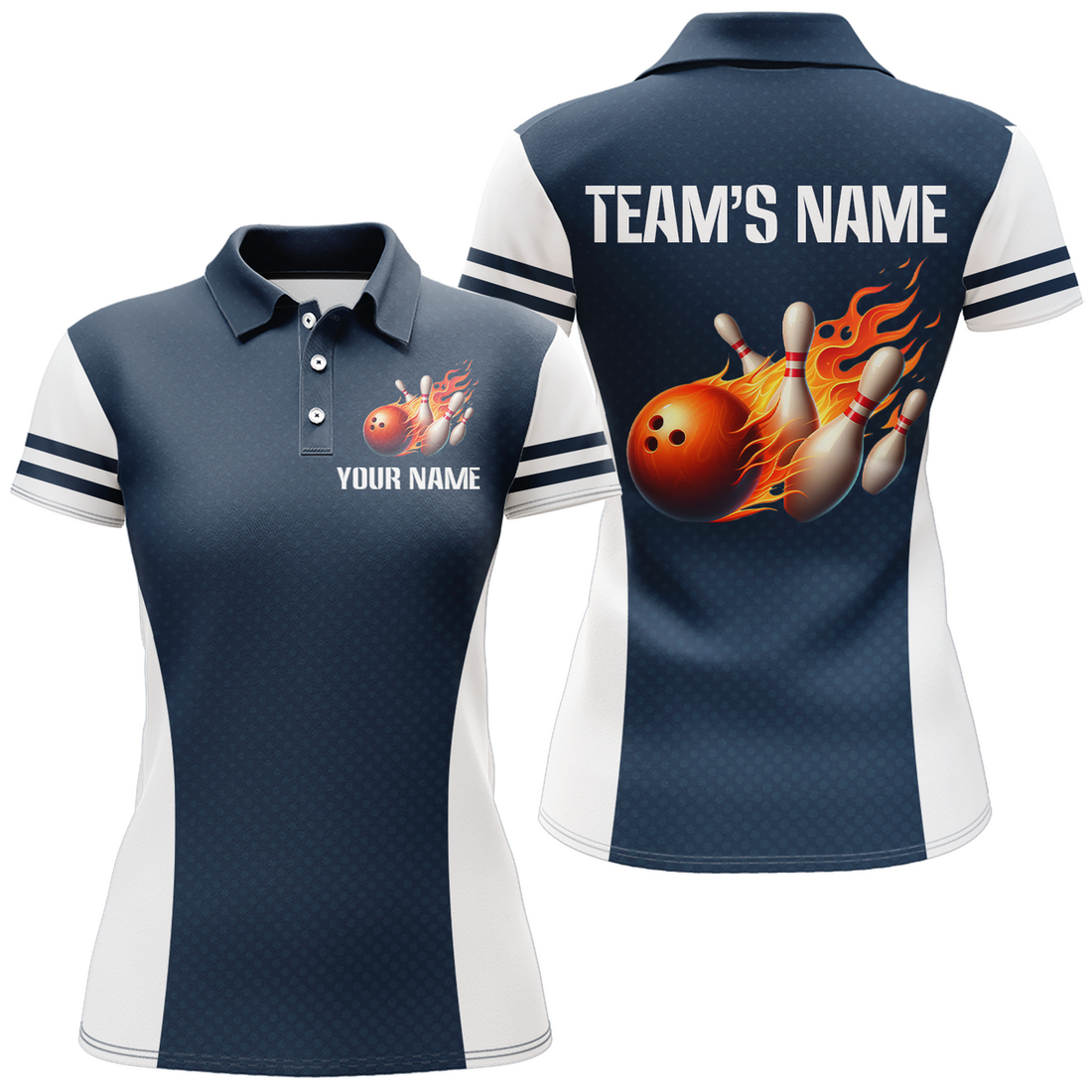 Custom Personalized Bowling Shirt for Women Custom Bowling Jersey Bowling Team League Polo Shirt