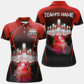 Custom Personalized Bowling Jersey with Name and Team Name Custom Bowling Team Jersey Bowling Polo Shirt for Women