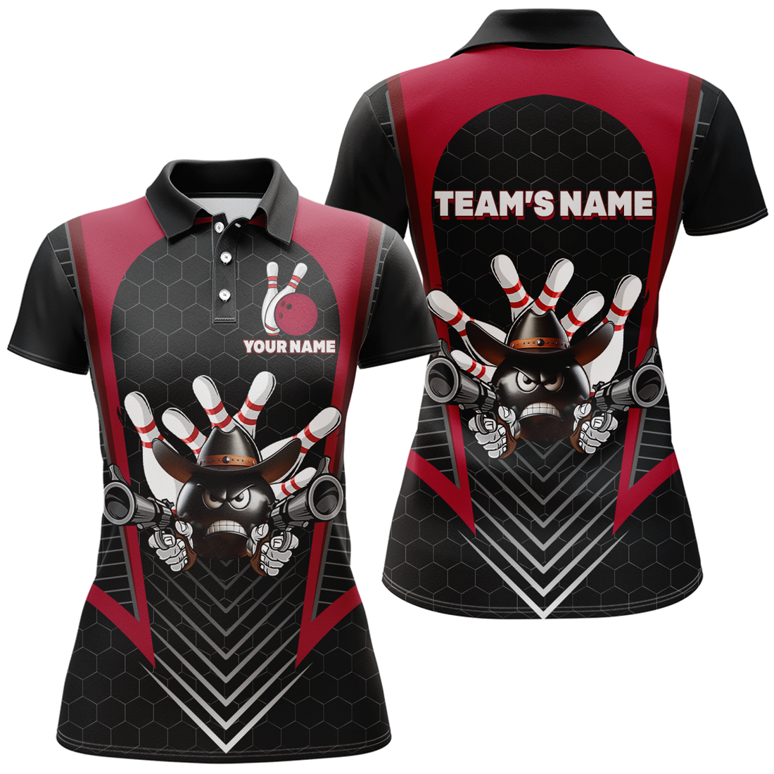 Custom Bowling Shirt for Women Bowling Jersey Bowling Team League Polo Shirt