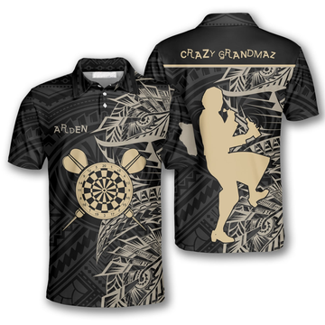 Crazy Grandmaz Tribal Design Custom Darts Shirts For Man Women