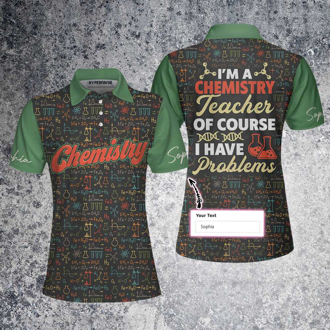 Custom Chemistry Teacher Women Polo Shirt, I Am A Chemistry Teacher Custom Short Sleeve Women Polo Shirt - Personalized Gift For Teachers