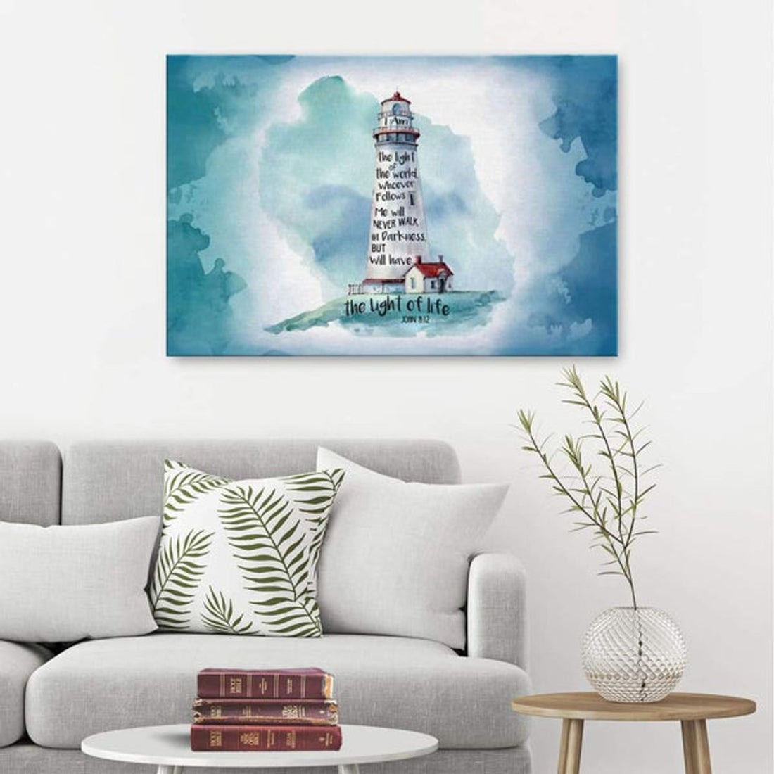 I Am The Light Of The World John 812 Bible Verse Wall Art Canvas - Religious Wall Decor