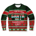 FUNSTUFFPRINT I Am The Reason Santa Has A Naughty List Ugly Christmas Sweater, Christmas Sweater, Ugly Sweater, Funny Xmas Sweaters Ugly Sweater