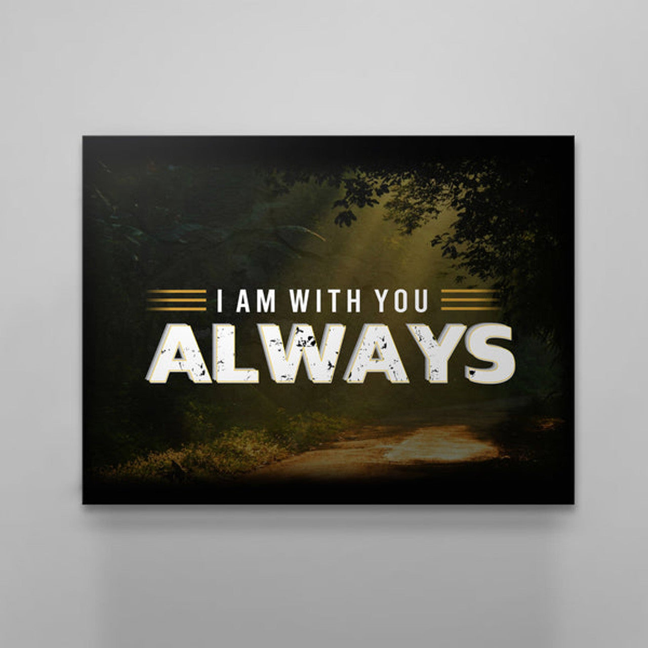 I Am With You Always Canvas - Religious Canvas Art - Christian Canvas Wall Art 