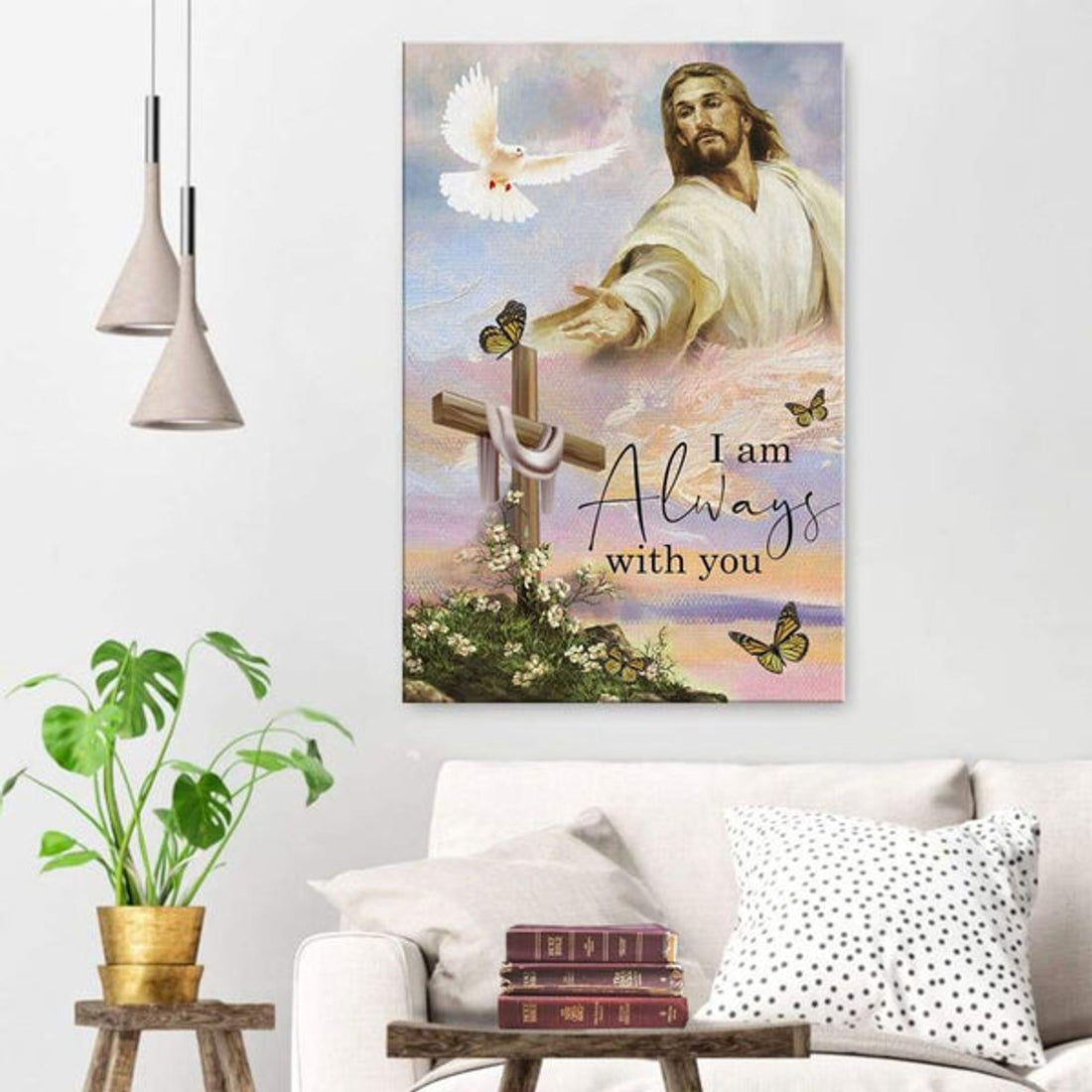 I Am With You Always Canvas Posters - Christian Wall Posters - Religious Wall Decor