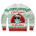 FUNSTUFFPRINT I Don't Believe In You Either Santa Ugly Christmas Sweater, Christmas Sweater, Ugly Sweater, Funny Xmas Sweaters Ugly Sweater