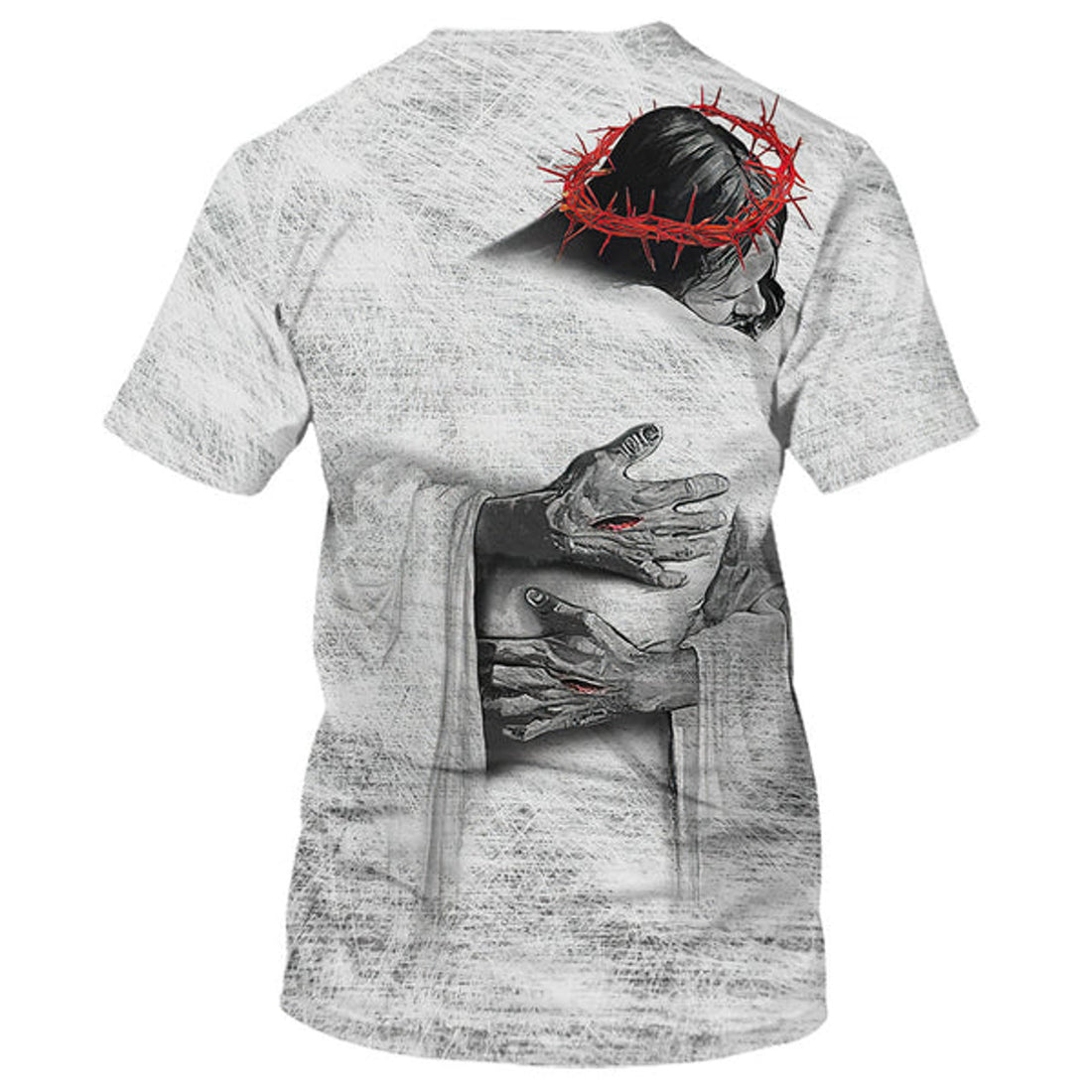 FUNSTUFFPRINT I Fell In Love With The Man Who Died For Me Cross Christian 3D T-shirt