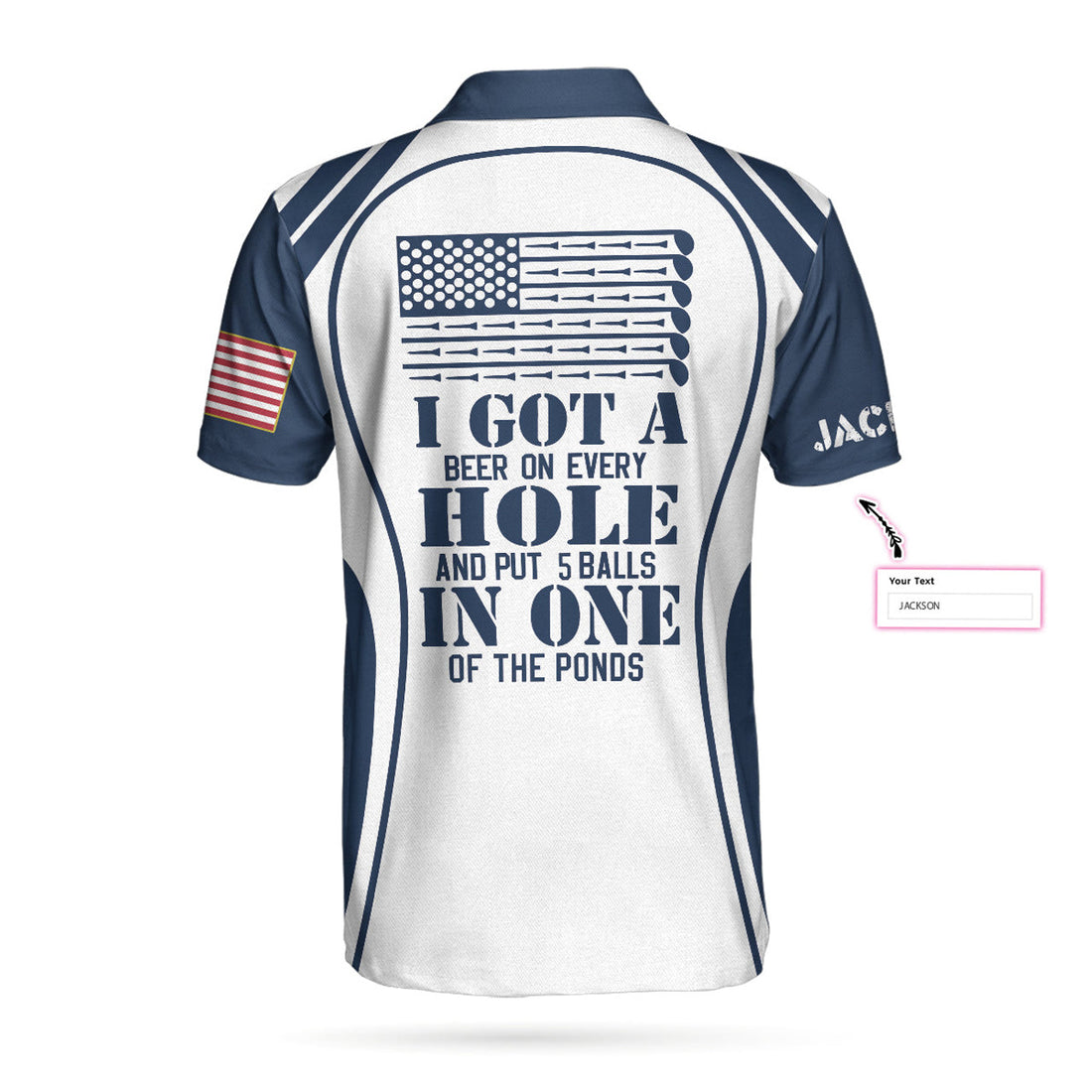 Custom I Got A Hole In One Golf Custom Polo Shirt, Personalized Skull Golf Shirt For Men, Best Gift For Men