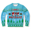 FUNSTUFFPRINT I Have A Big Package Ugly Christmas Sweater, Christmas Sweater, Ugly Sweater, Funny Xmas Sweaters Ugly Sweater