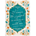 FUNSTUFFPRINT I Know The Lord Is Always With Me Psalm 168 Fleece Blanket - Christian Blanket - Bible Verse Blanket