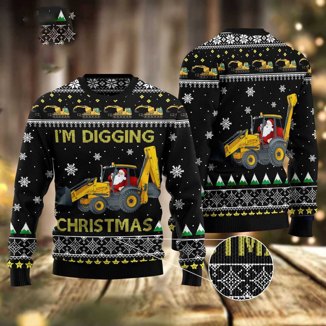 FUNSTUFFPRINT I'M Digging Christmas Ugly Christmas Sweater, Christmas Sweater, Ugly Sweater, Funny Xmas Sweaters Ugly Sweater
