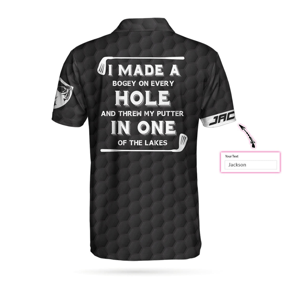 Golf Custom Men Polo Shirt, Personalized Golf Gift, I Made A Bogey On Every Hole Custom Polo Shirt, American Flag Polo Shirt, Cool Golf Shirt For Men