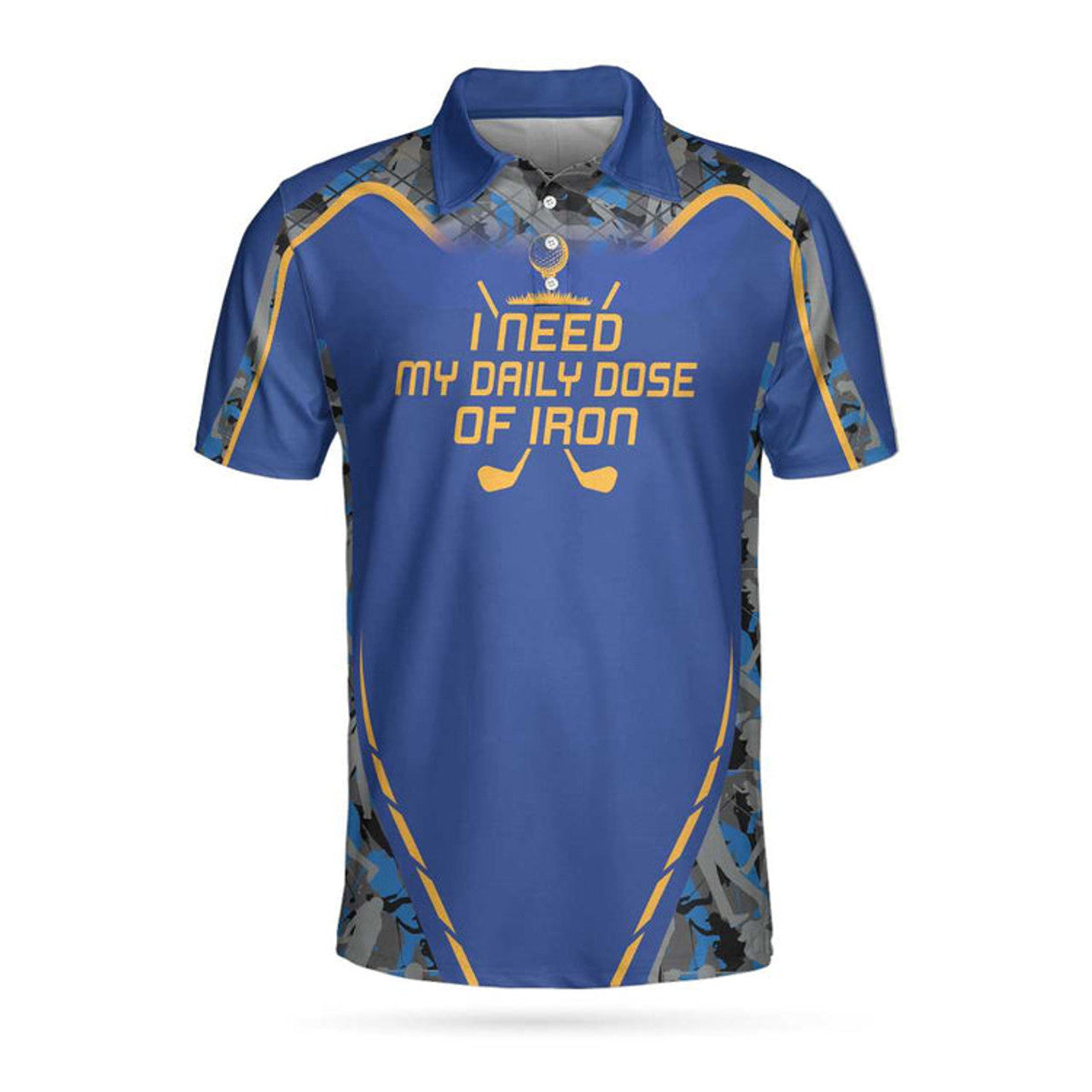 I Need My Daily Dose Of Iro Short Sleeve Polo Shirt, Camouflage Sport Polo Shirt, Best Golf Shirt For Men