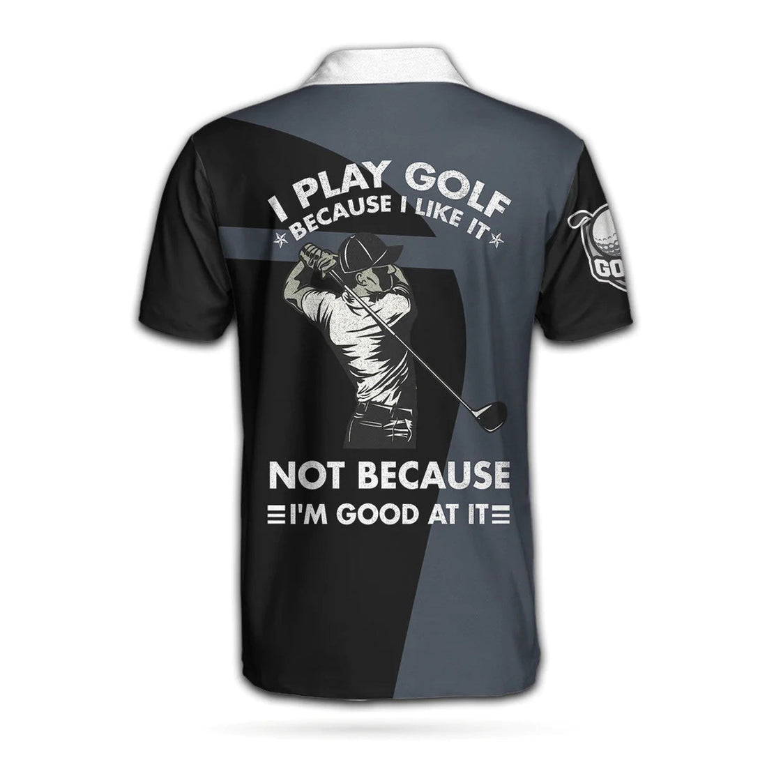 Custom Personalized Golf Men Polo Shirt, I Play Golf Because I Love It Shirt For Men Custom Polo Shirt For Men, Gift For Male Golfers