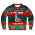 FUNSTUFFPRINT I Put Out For Santa Ugly Christmas Sweater, Christmas Sweater, Ugly Sweater, Funny Xmas Sweaters Ugly Sweater